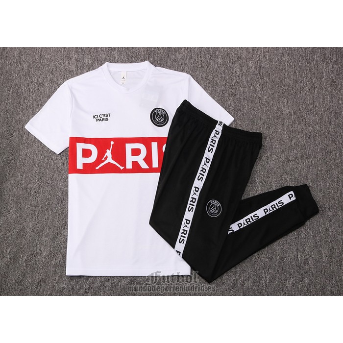 Chandal del Paris Saint-Germain Manga Corta 2020-2021 Blanco